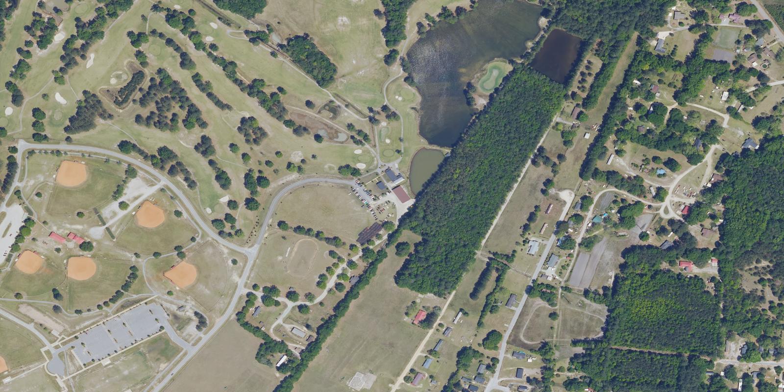 Satellite view of Crystal Lakes Golf Course