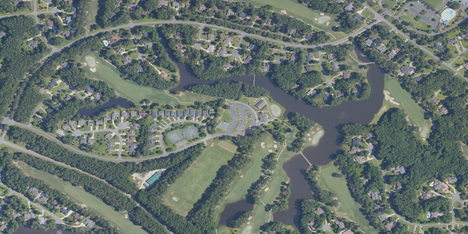 Satellite view of Cypress Landing Golf Course
