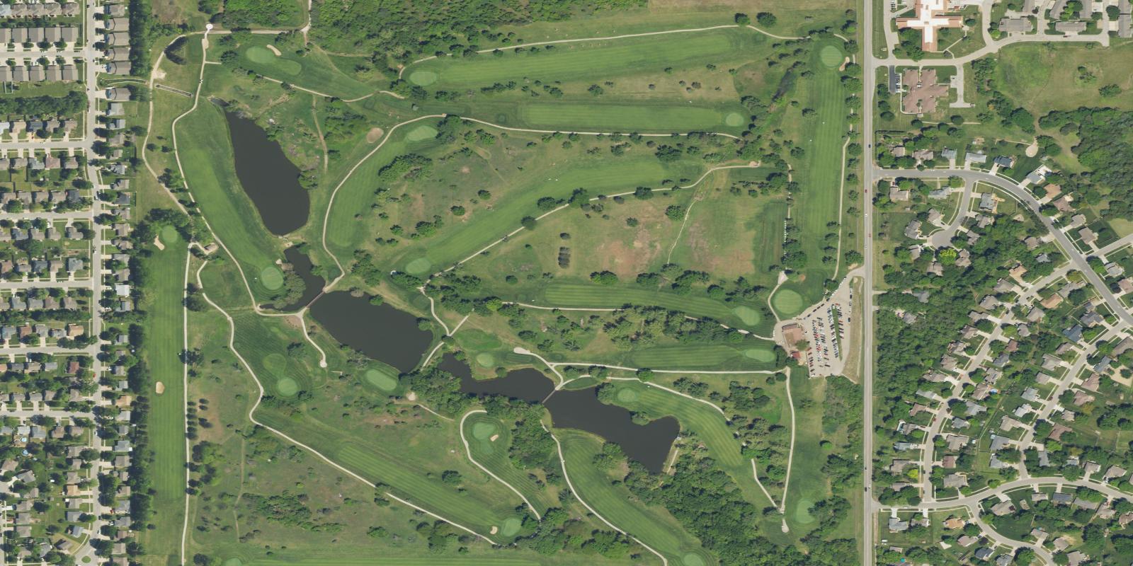 Satellite view of Cypress Ridge Golf Course