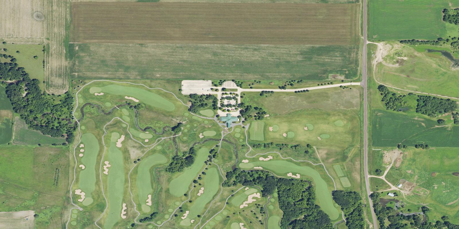 Satellite view of Dacotah Ridge Golf Course