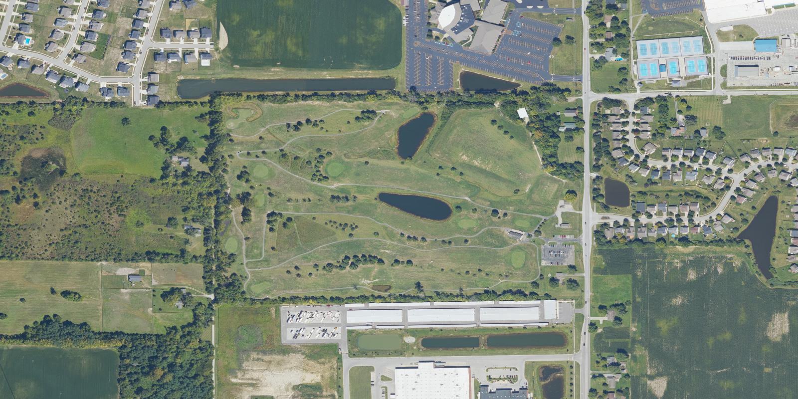 Satellite view of Dakota Landing Golf Course