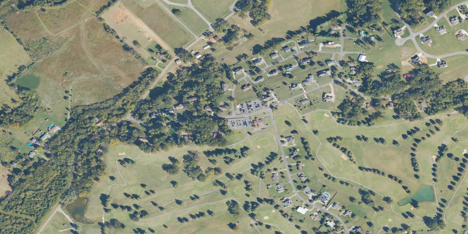 Satellite view of Dandridge Country Club
