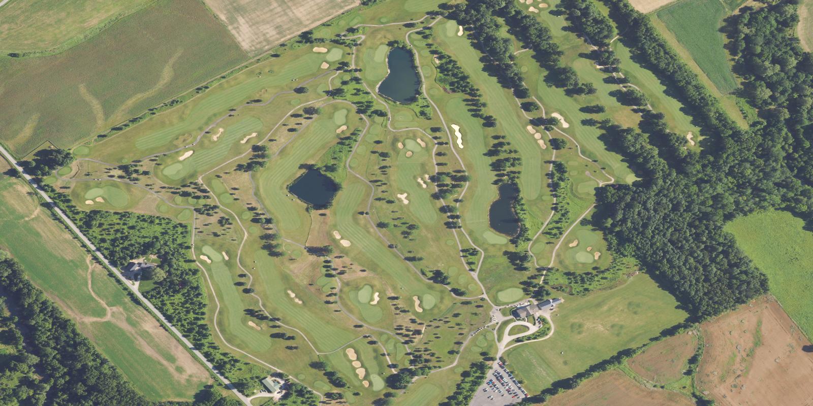 Satellite view of Darby Creek Golf Course