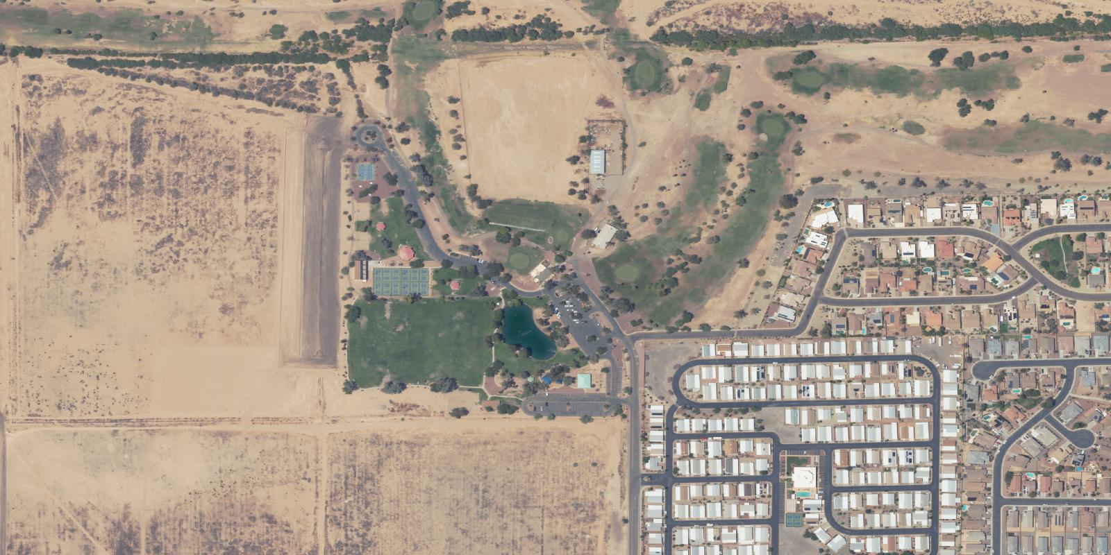 Satellite view of Dave White Municipal Golf Course