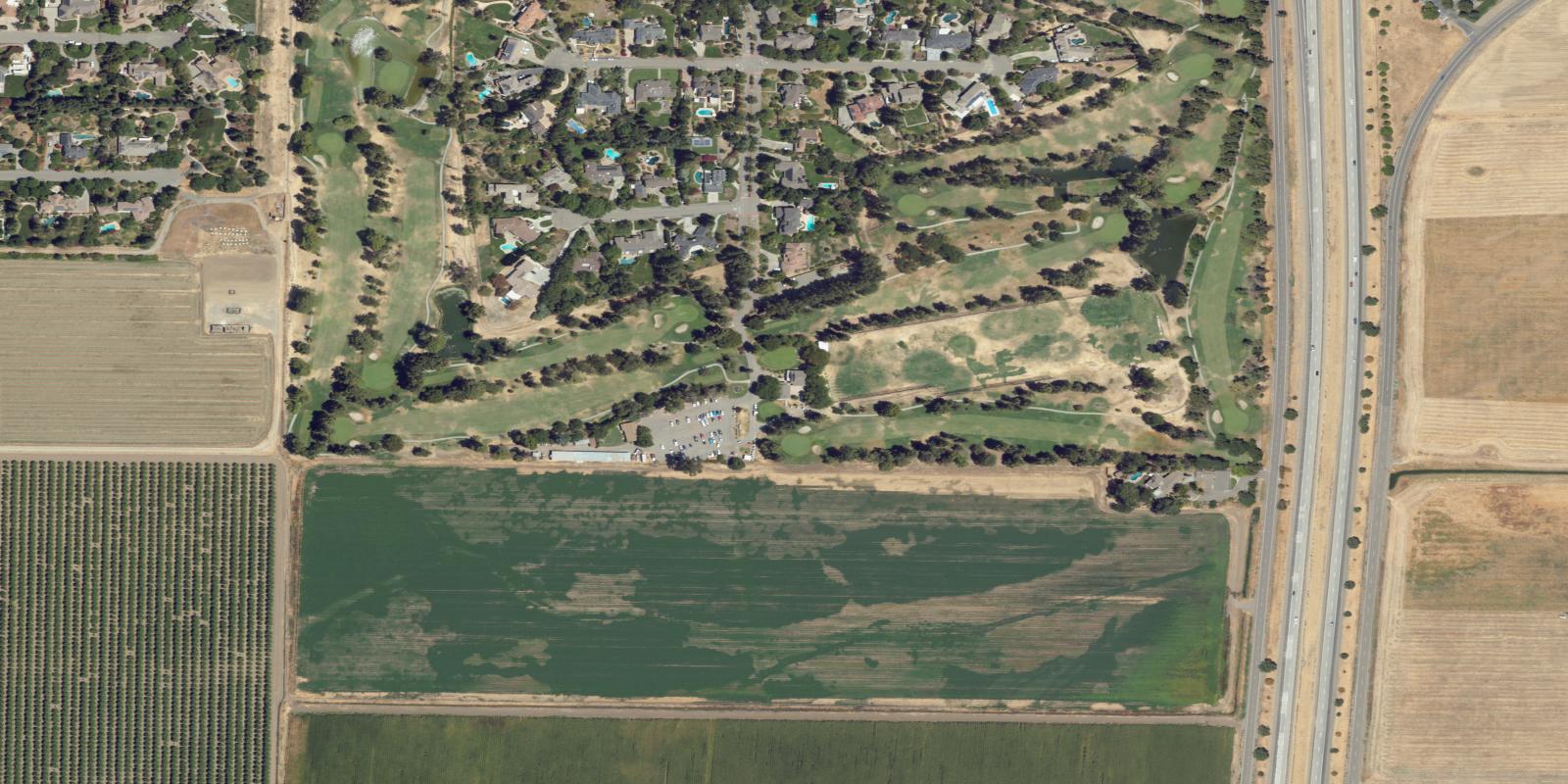 Satellite view of Davis Golf Course
