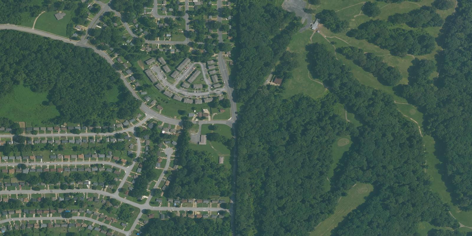 Satellite view of Davy Crockett Park