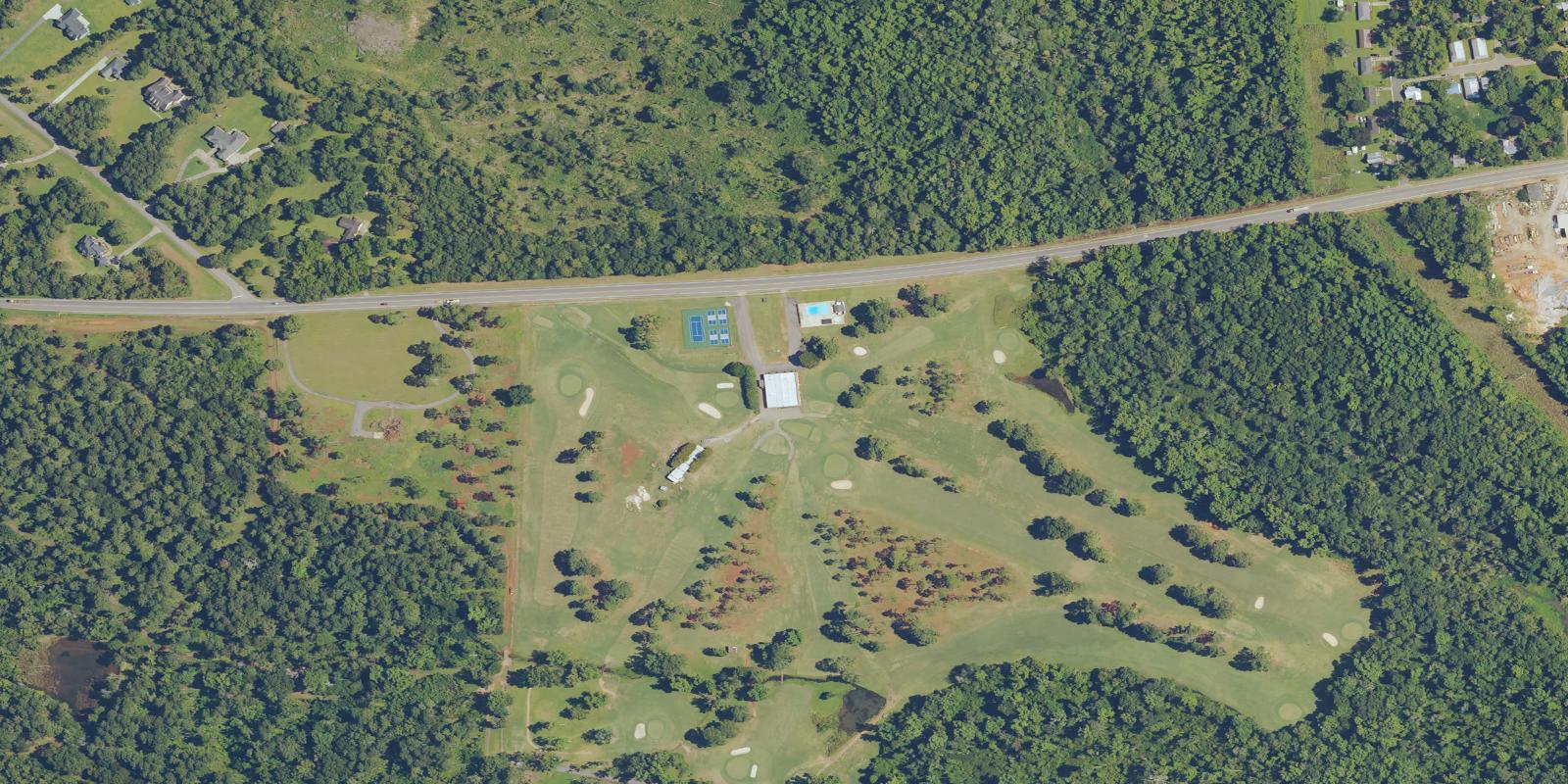Satellite view of Dawson Country Club