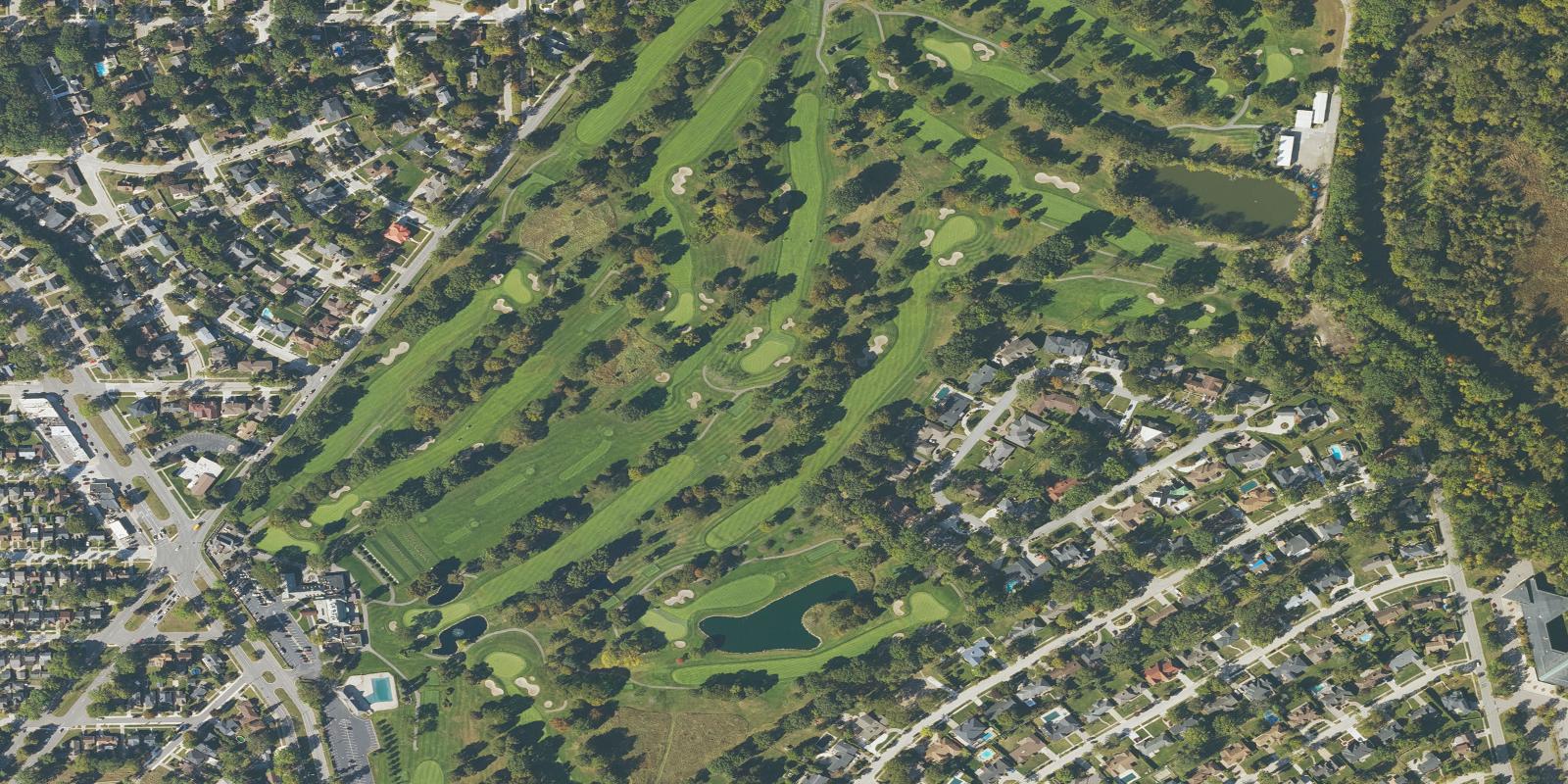 Satellite view of Dearborn Country Club