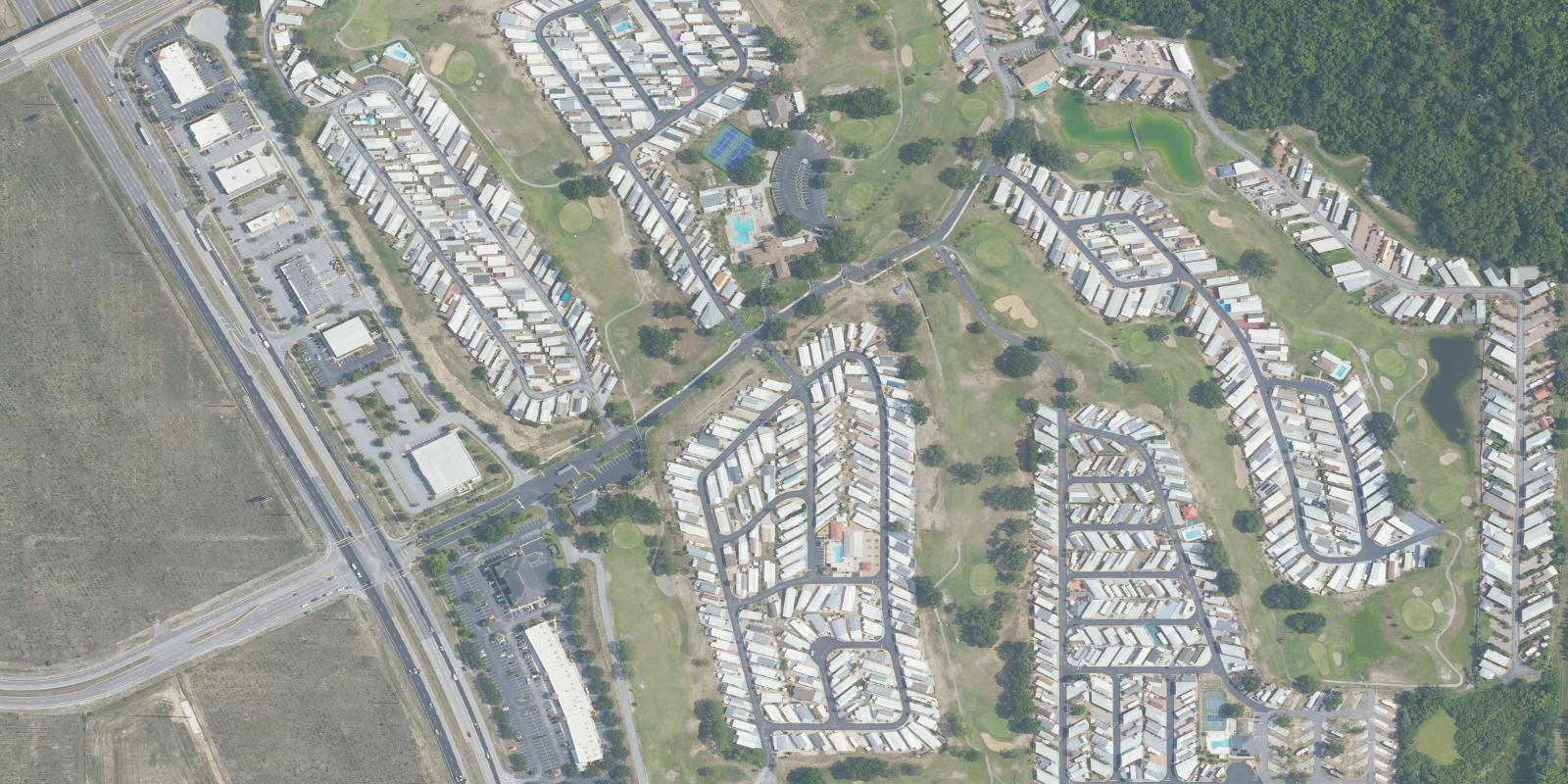 Satellite view of Deer Meadows Golf Course