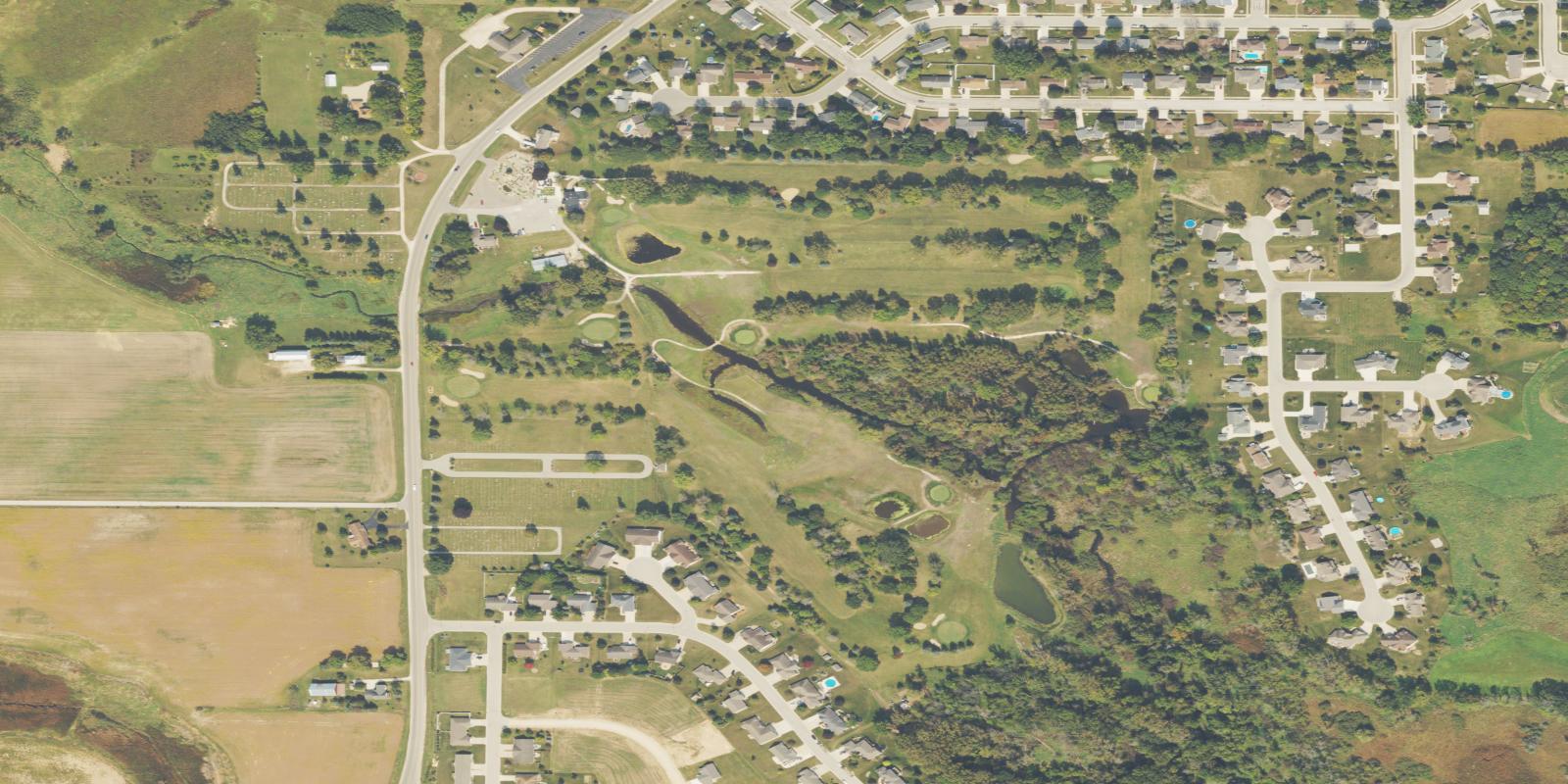 Satellite view of Deer Run Golf Course