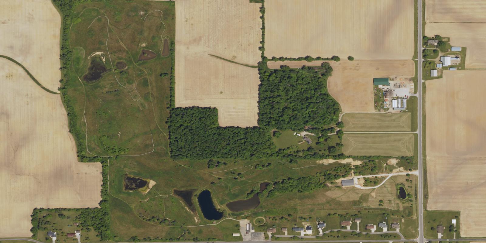 Satellite view of Deerfield Golf Course