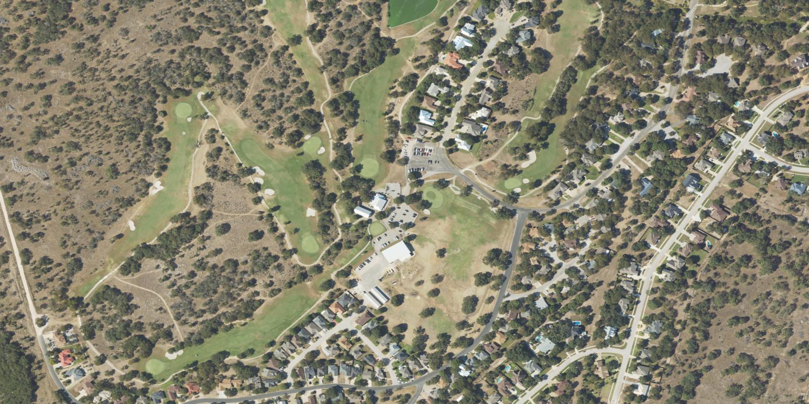 Satellite view of Delaware Springs Golf Course