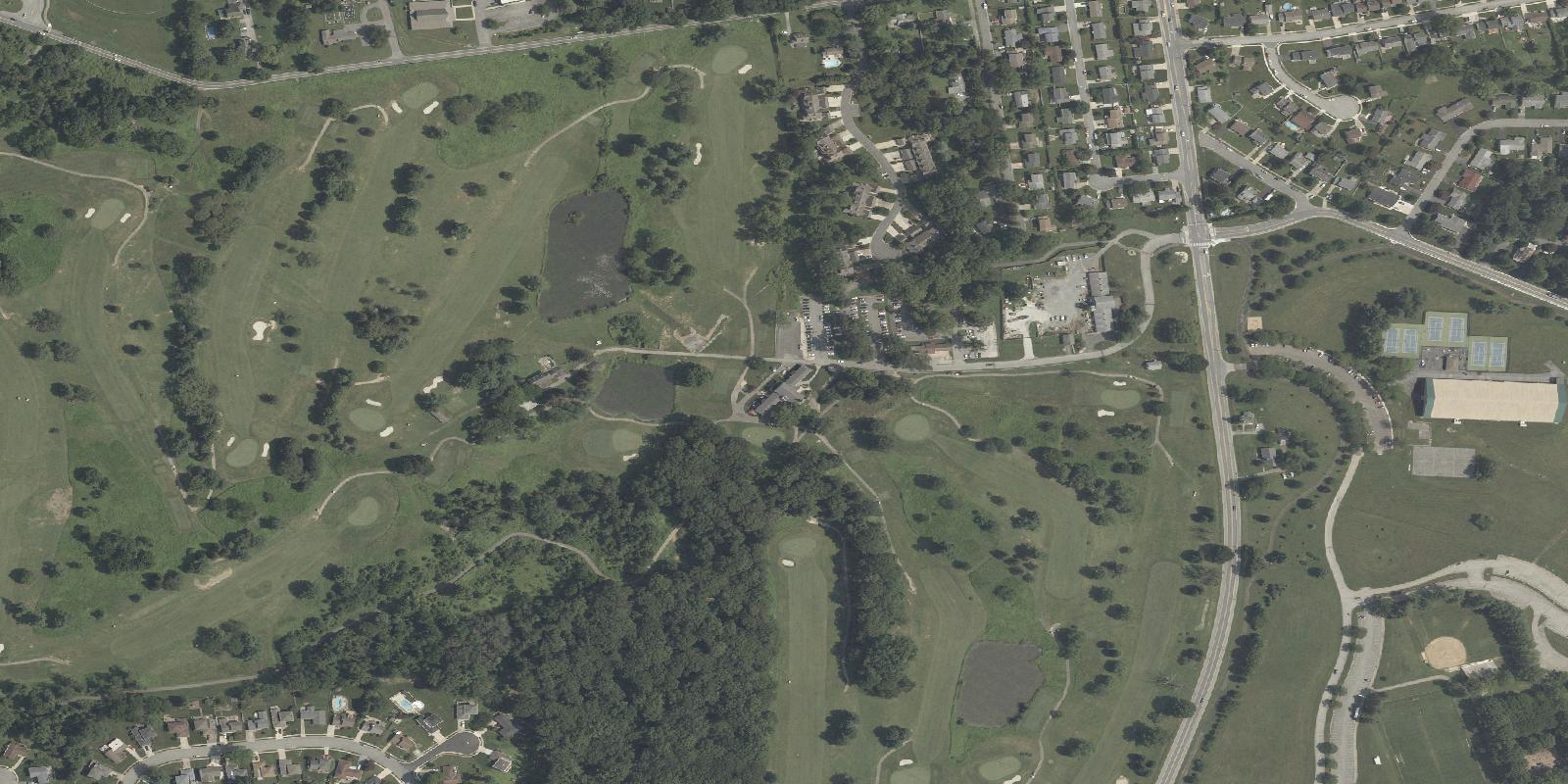 Satellite view of Delcastle Golf Club