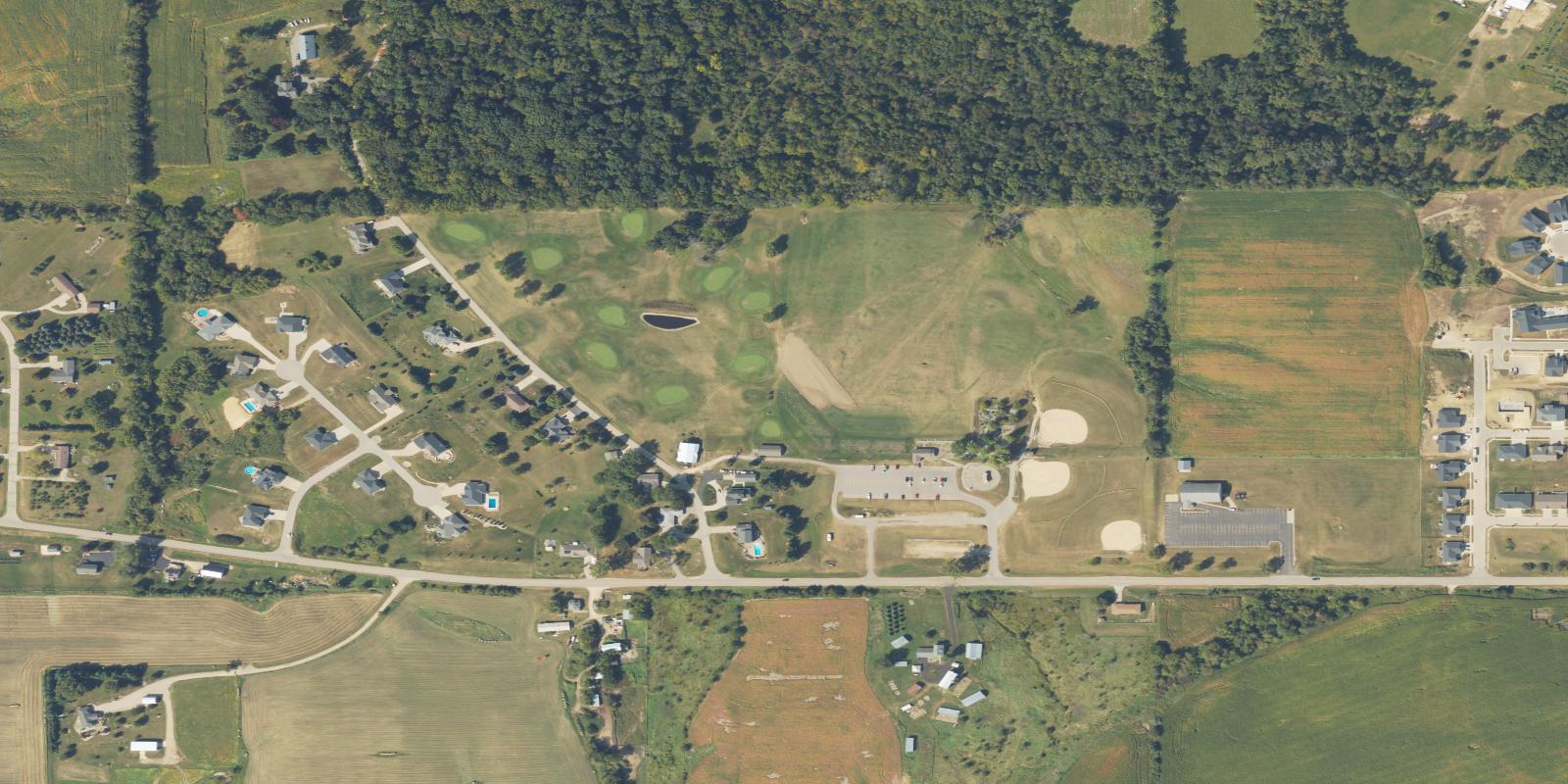 Satellite view of Derby Grange Golf & Recreation Center