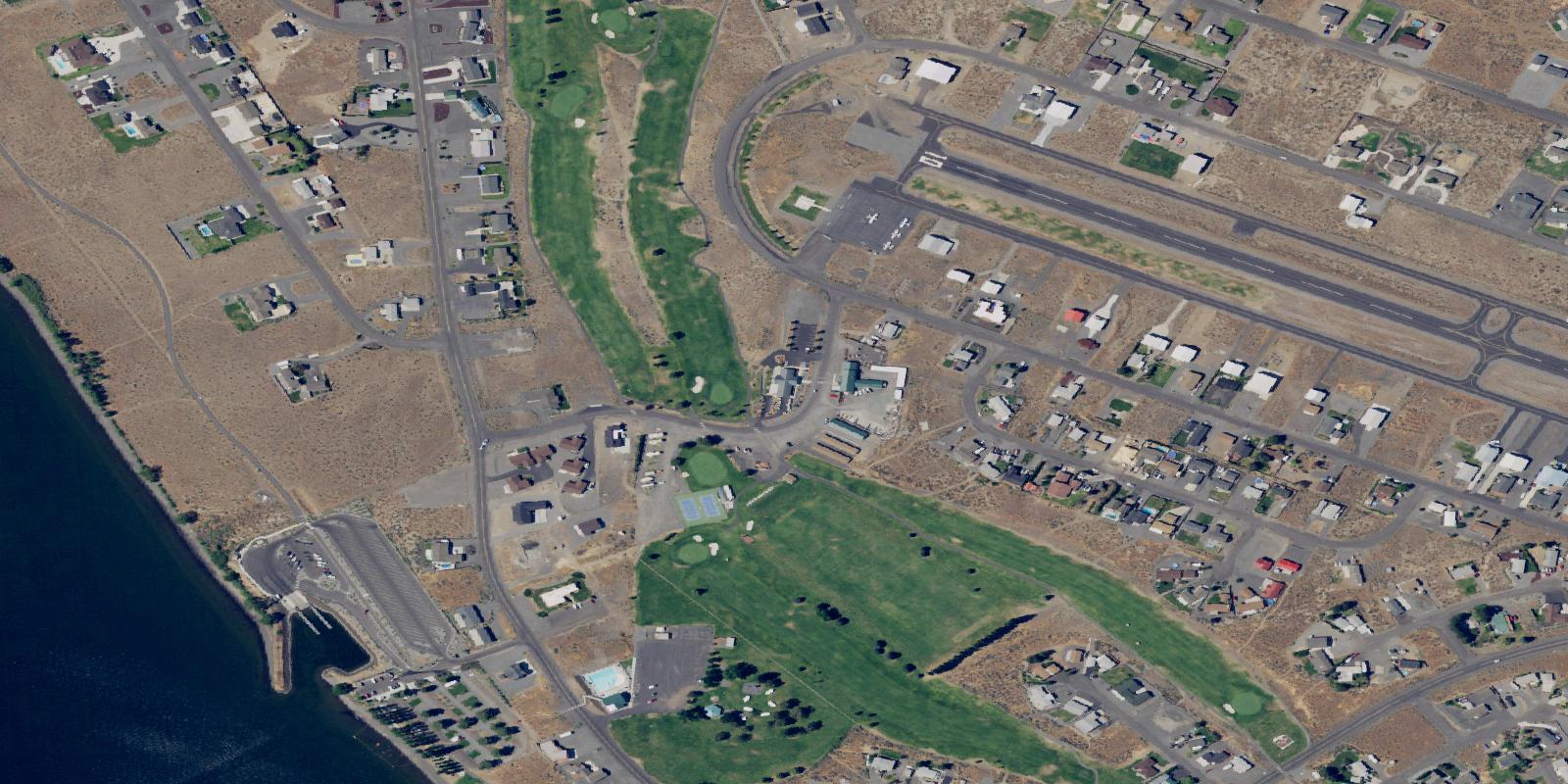 Satellite view of Desert Aire Golf Course