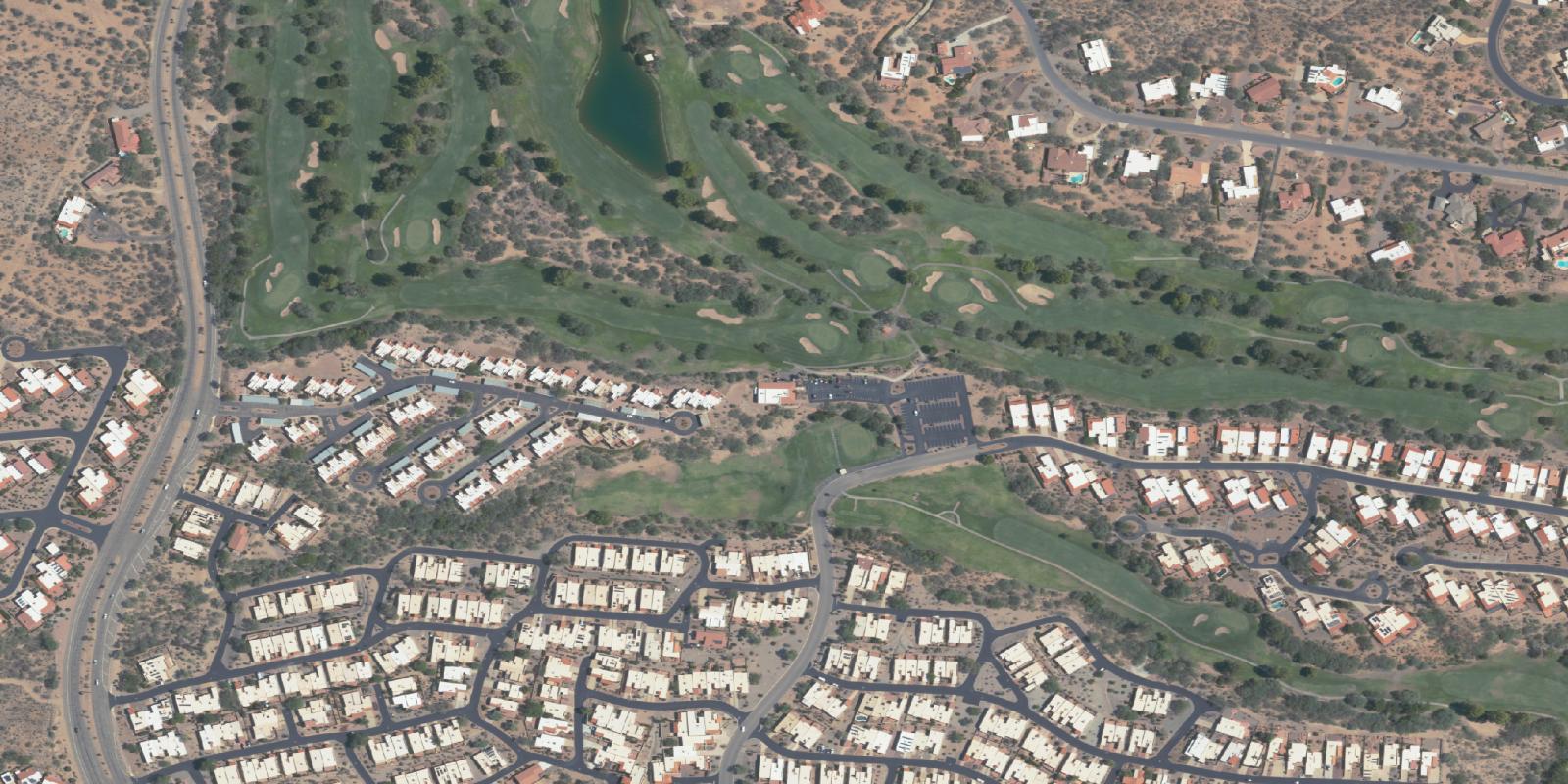 Satellite view of Desert Hills Golf Club of Green Valley