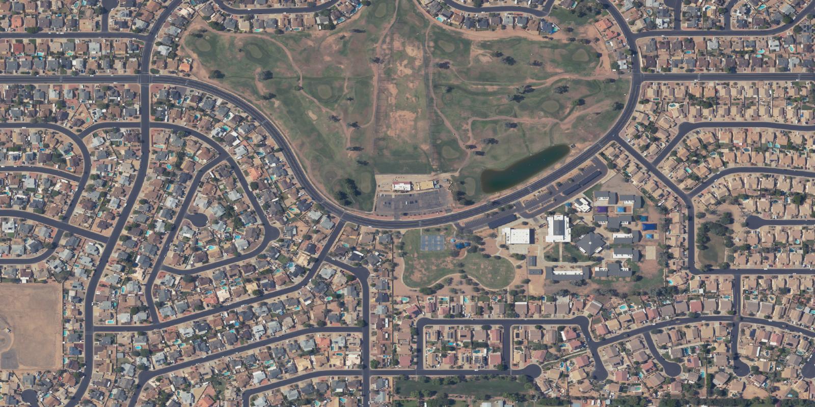 Satellite view of Desert Mirage Golf Course