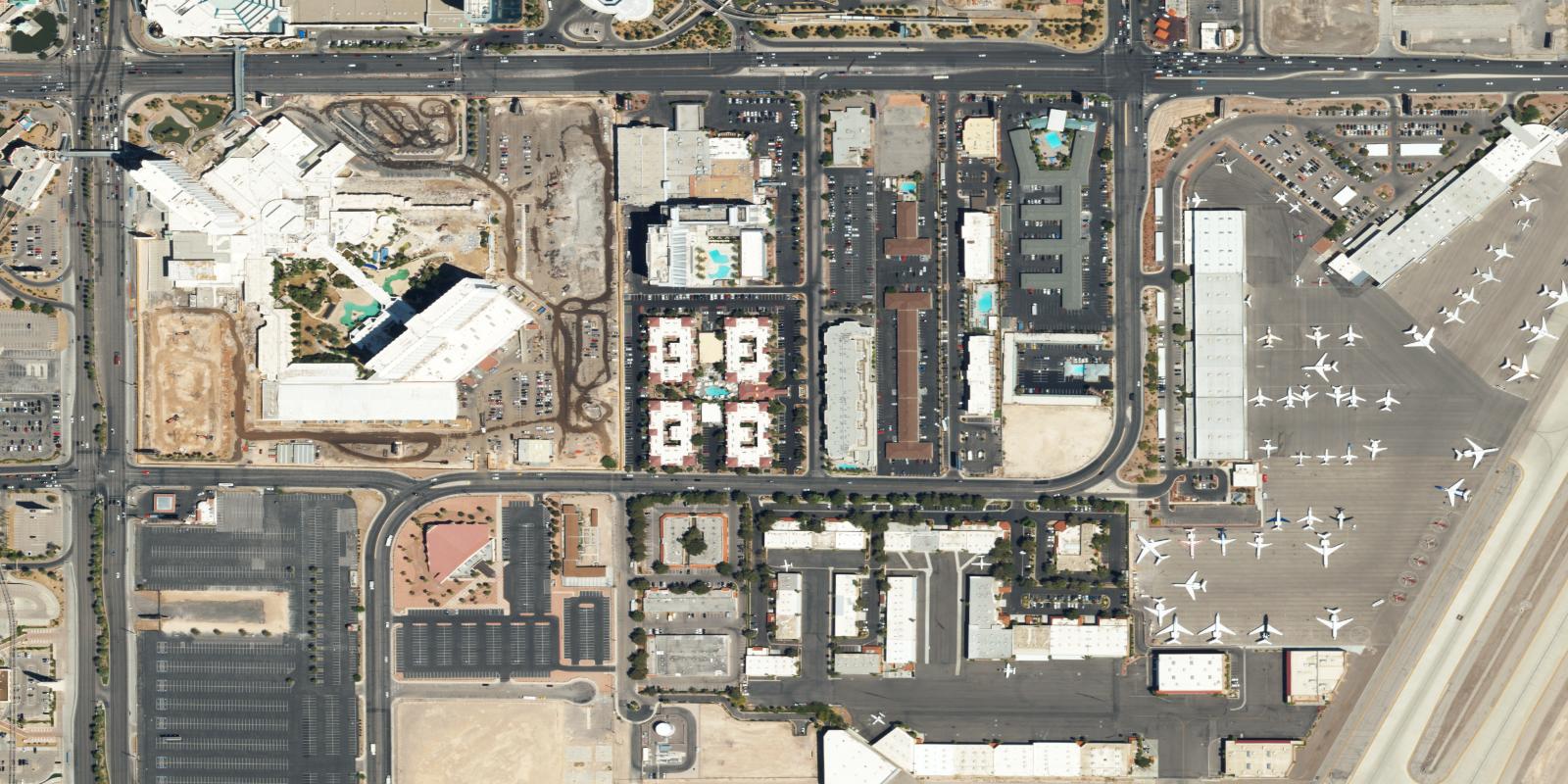 Satellite view of Desert Rose Golf Course