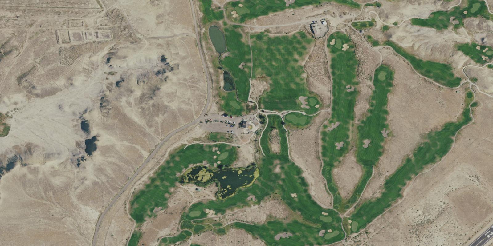 Satellite view of Devil's Thumb Golf Course