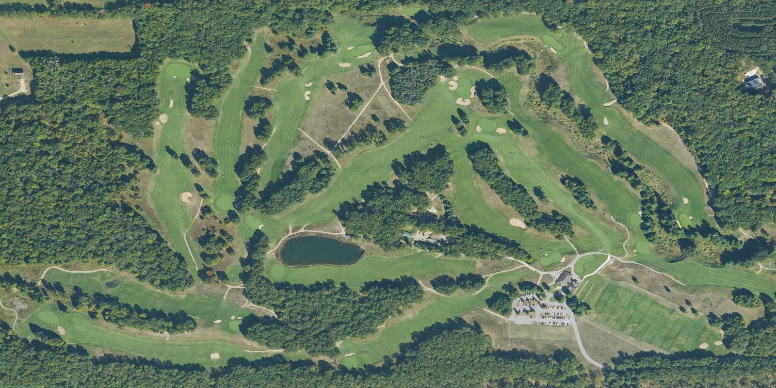 Satellite view of Diamond Springs Golf Course