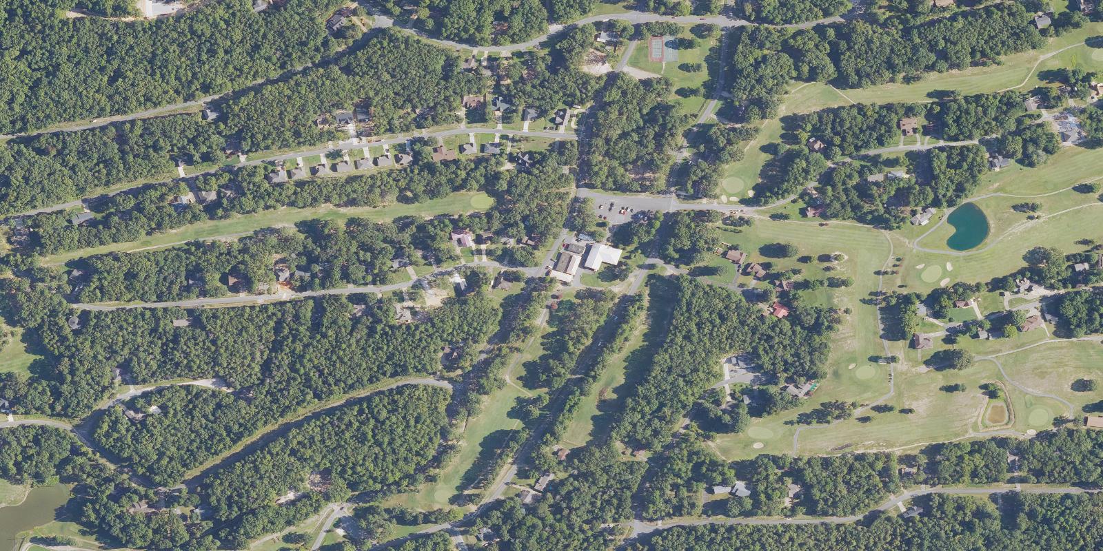 Satellite view of Diamondhead Golf and Country Club