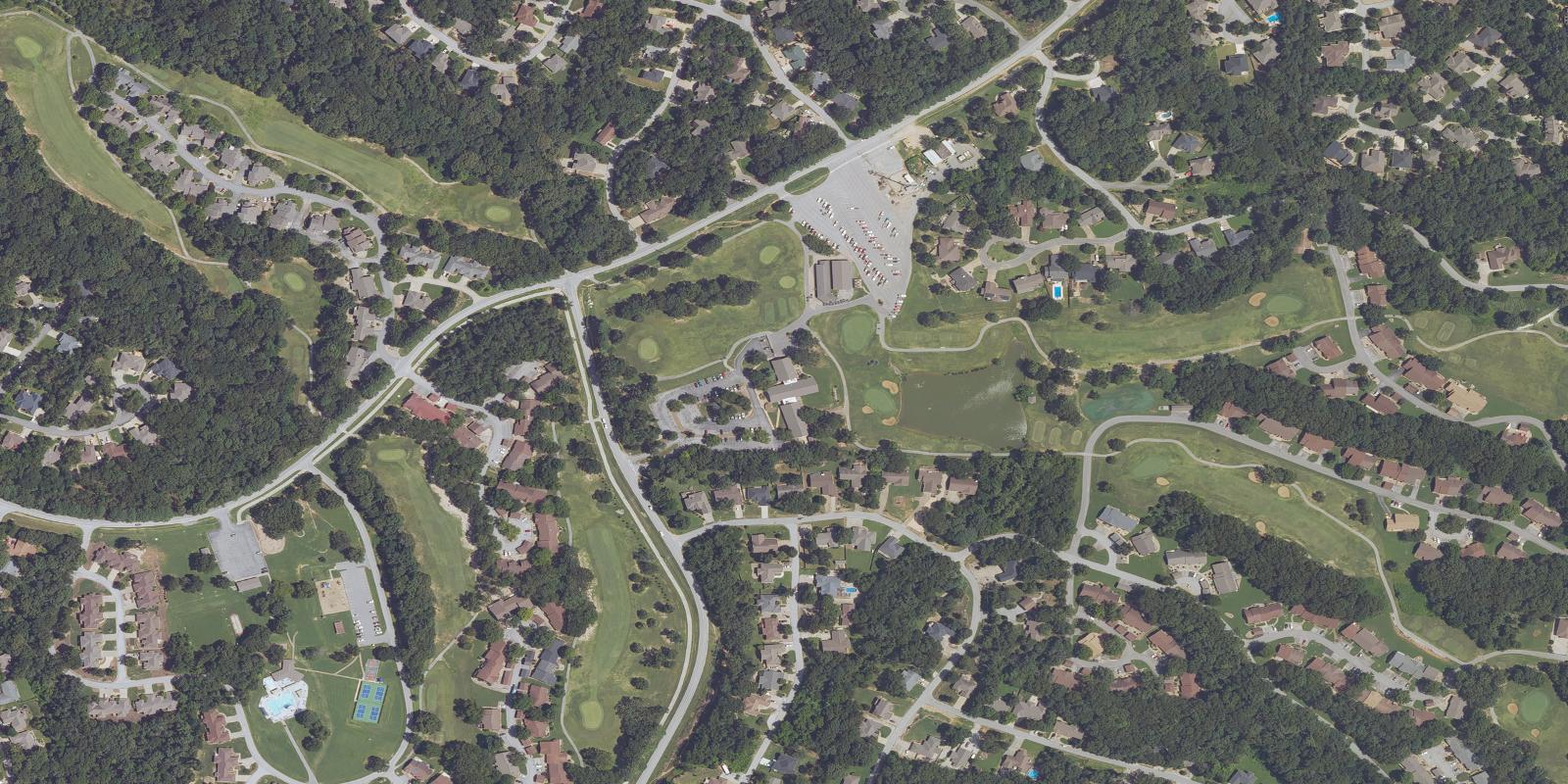 Satellite view of Dogwood Hills Golf Course