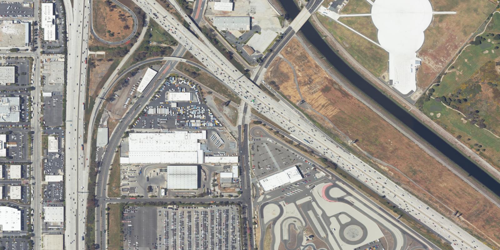 Satellite view of Dominguez Hills Golf Course