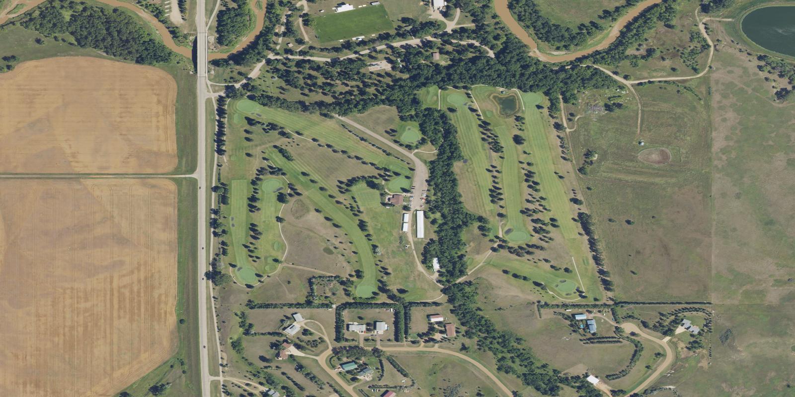 Satellite view of Dr. Blatherwich Golf Course