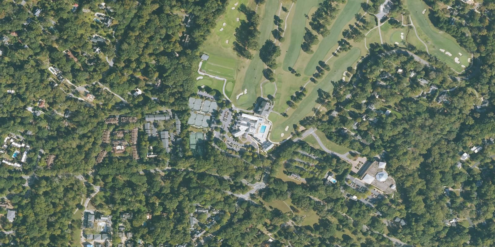 Satellite view of Druid Hills Golf Club