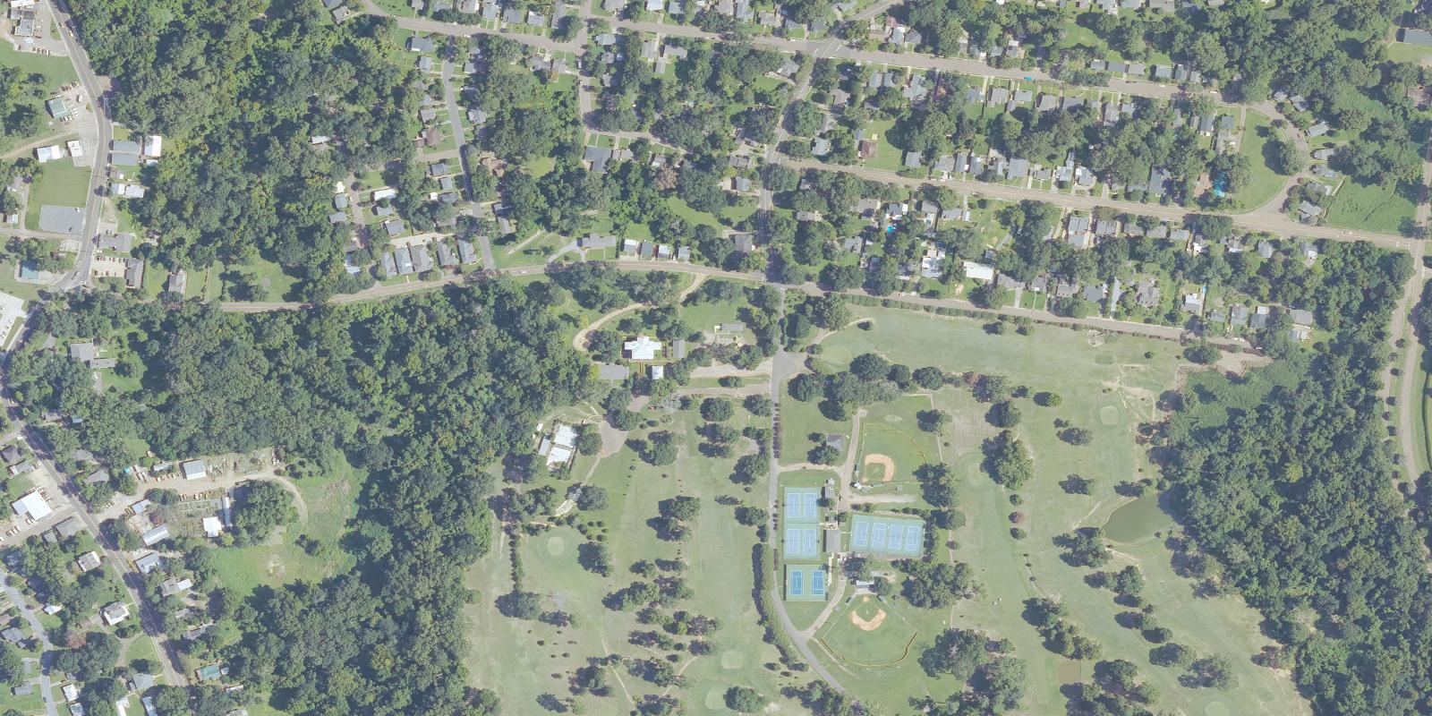 Satellite view of Duncan Park Golf Course