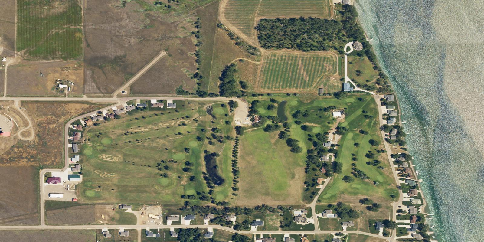 Satellite view of Dunes Golf
