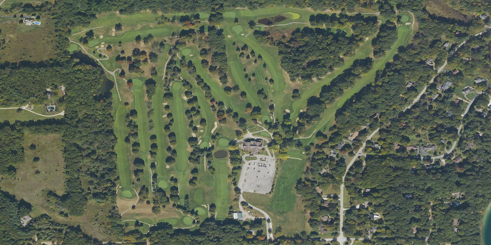 Satellite view of Dunham Hills Golf Club