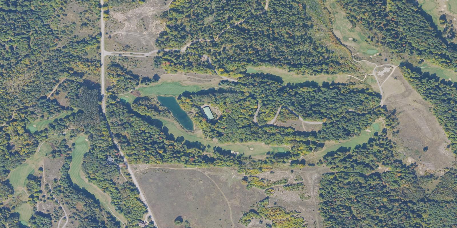 Satellite view of Dunmaglas Golf Club