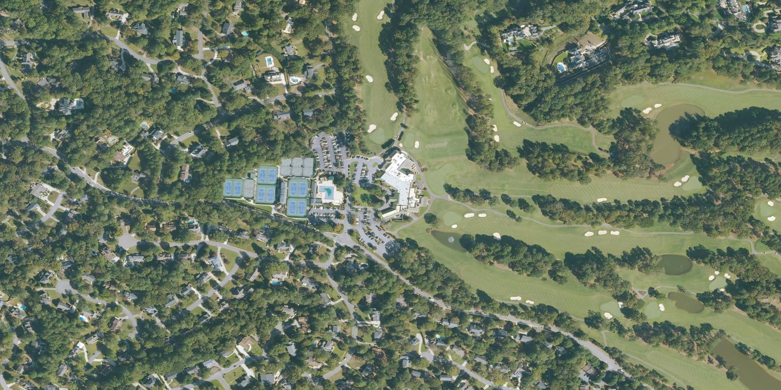Satellite view of Dunwoody Country Club