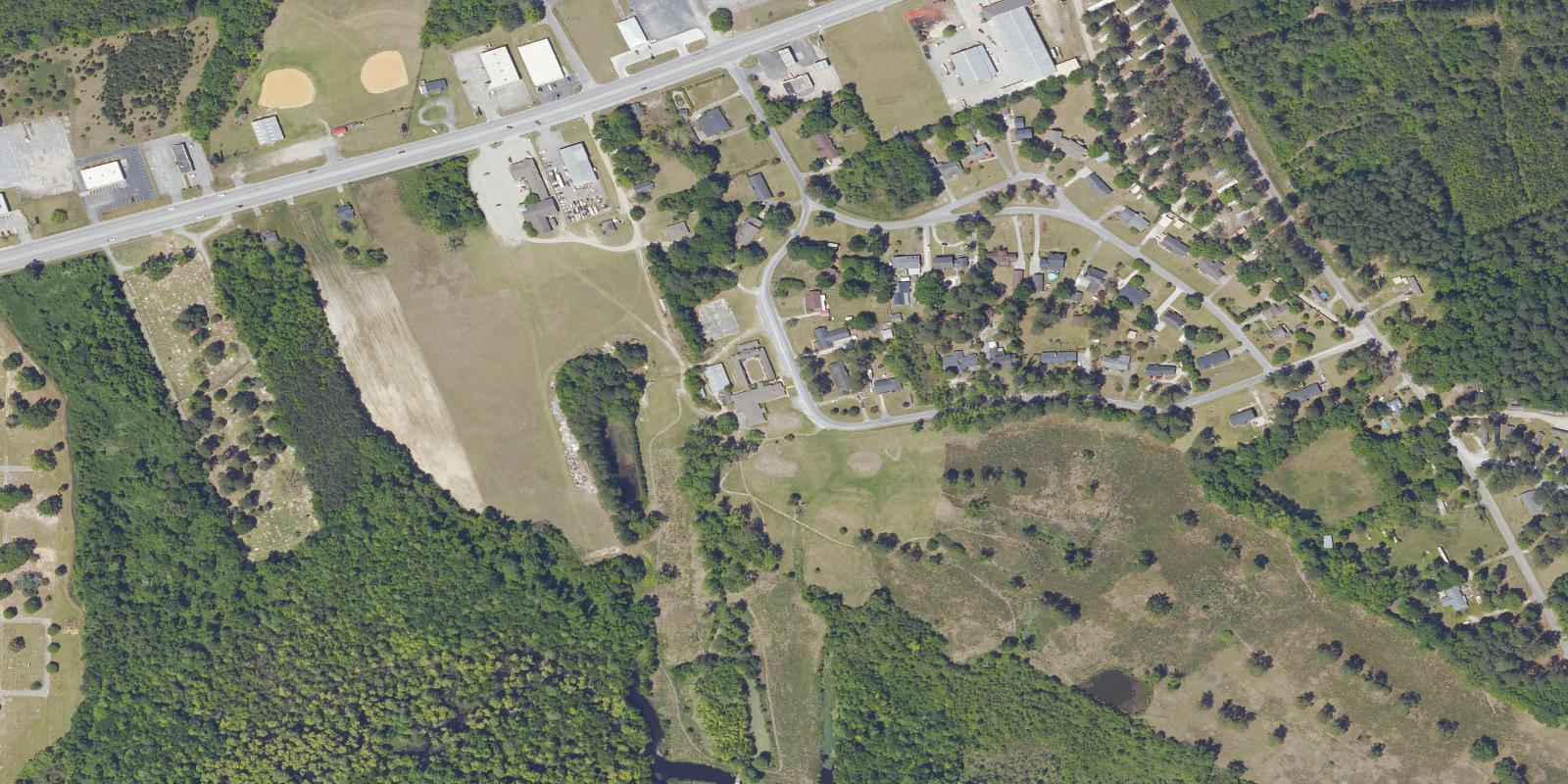 Satellite view of Dusty Hills Country Club