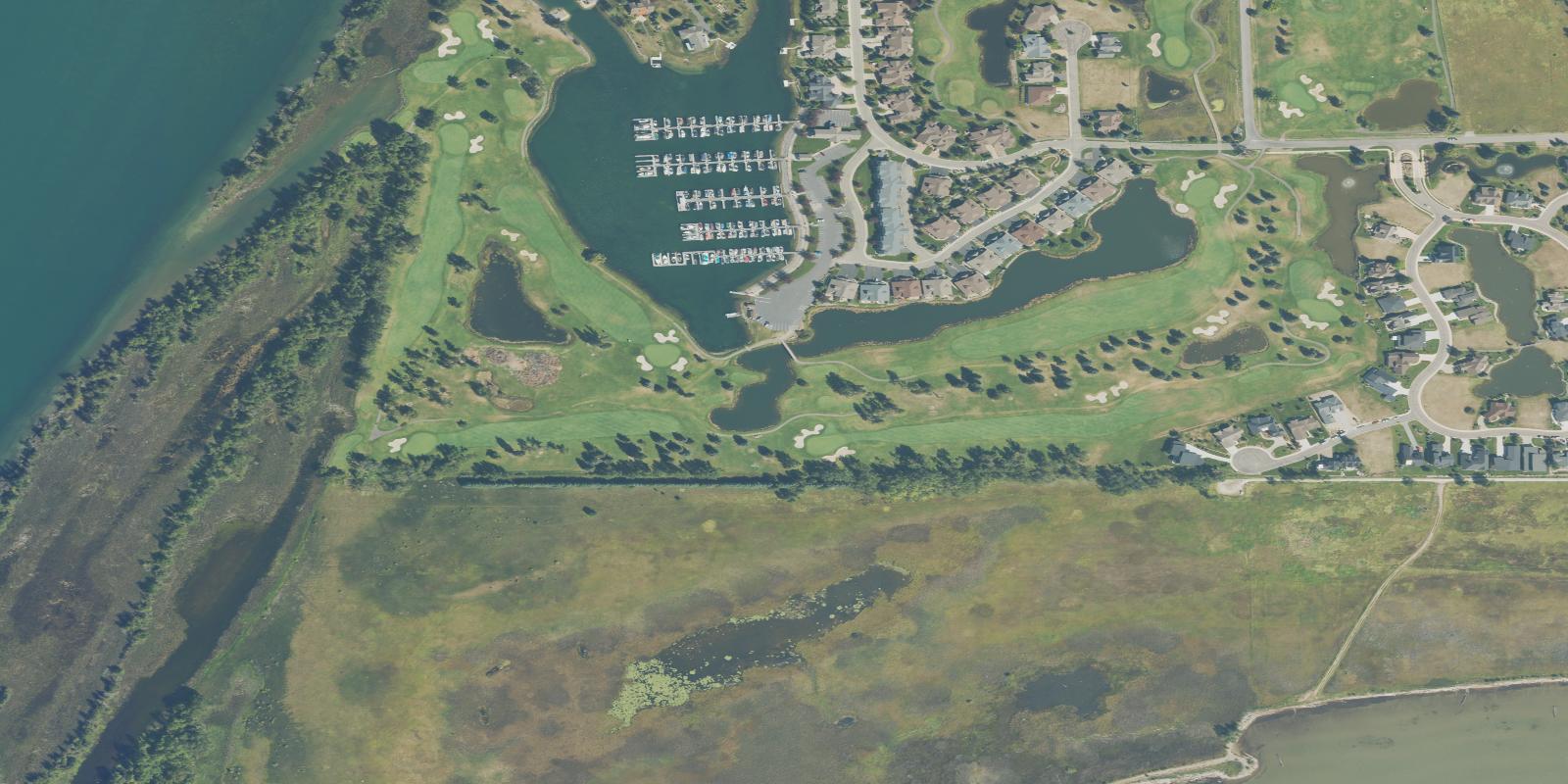 Satellite view of Eagle Bend Golf Club Eagle Osprey Course