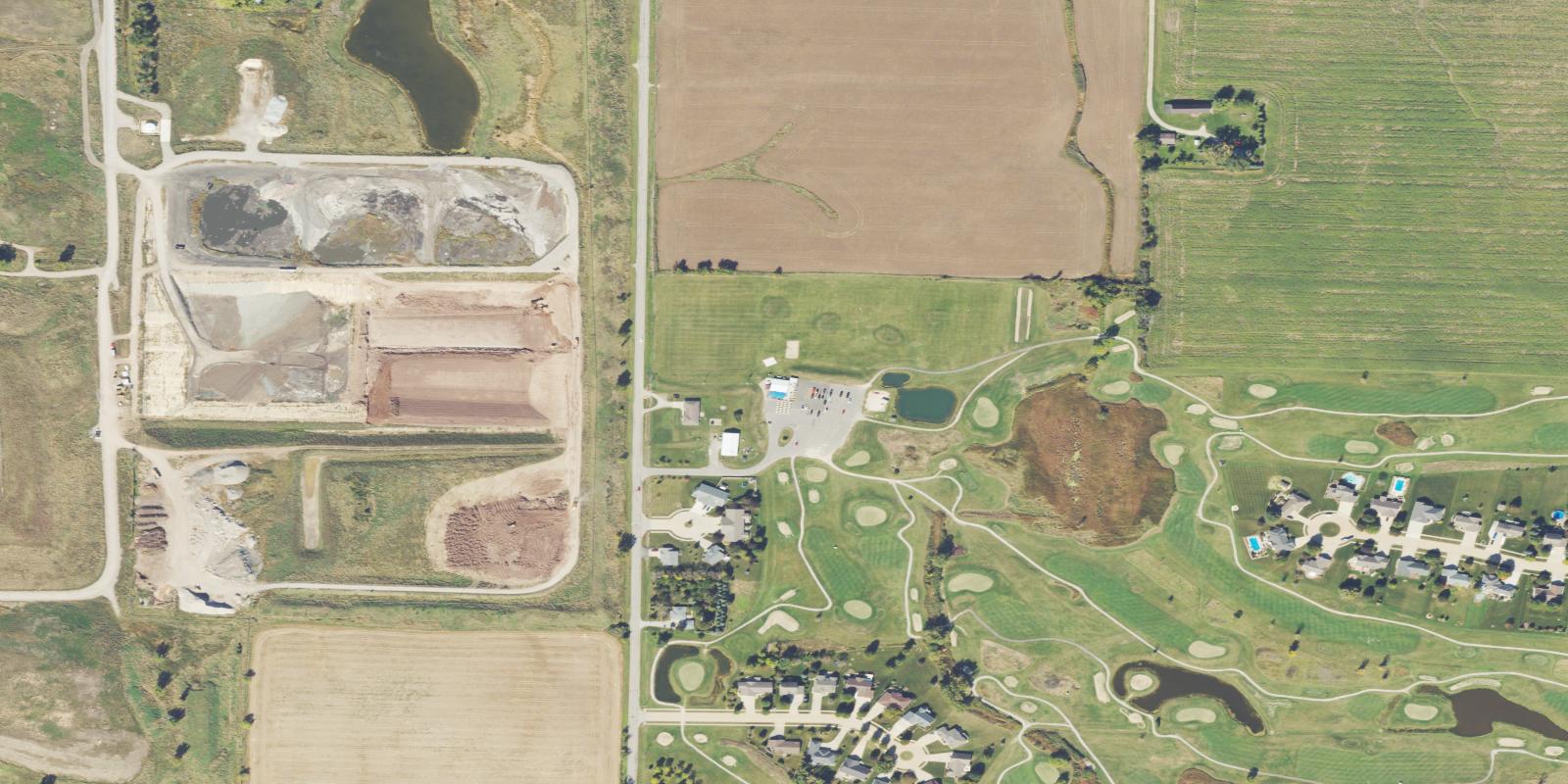 Satellite view of Eagle Links Golf Course