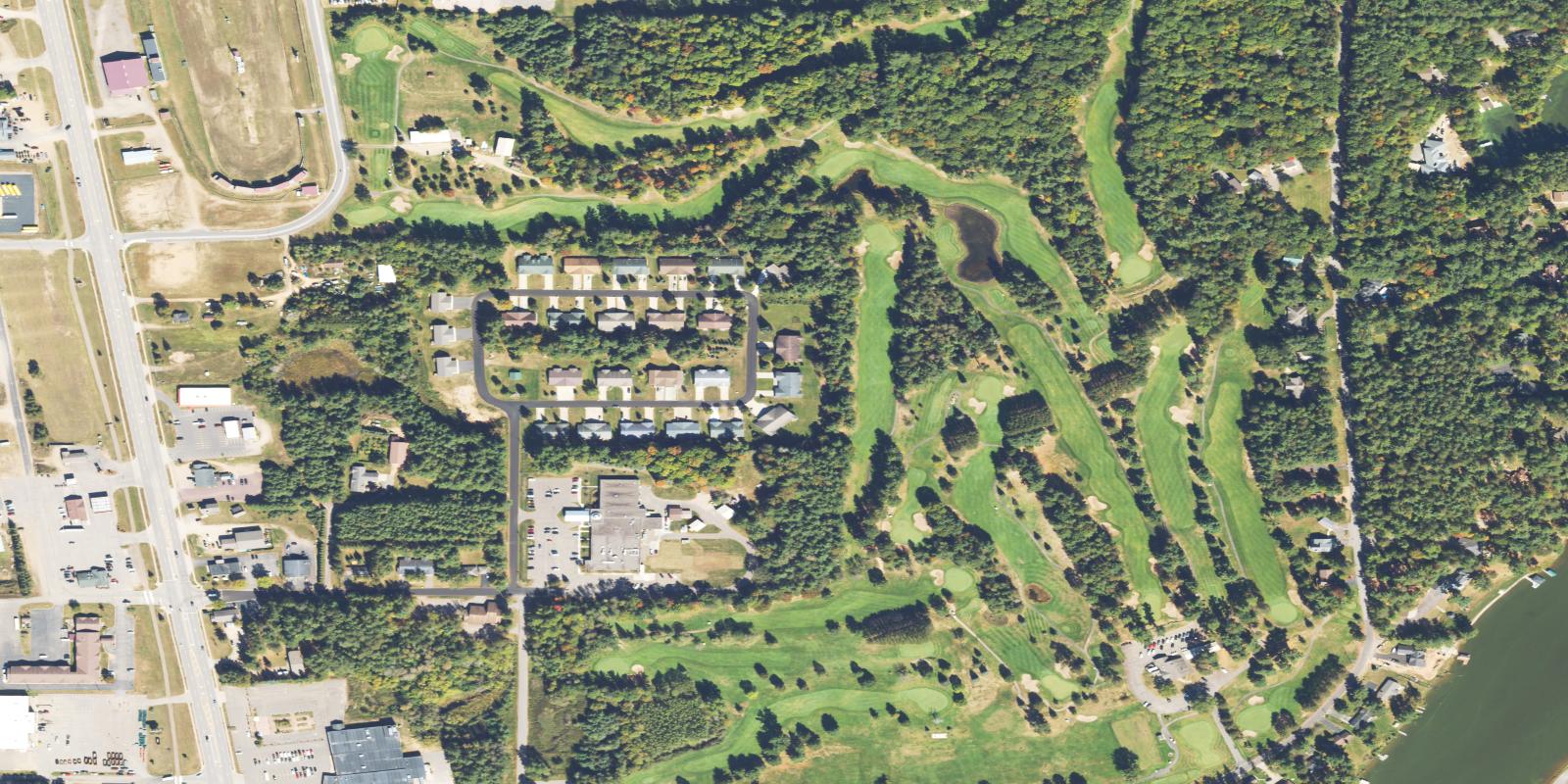 Satellite view of Eagle River Golf Course