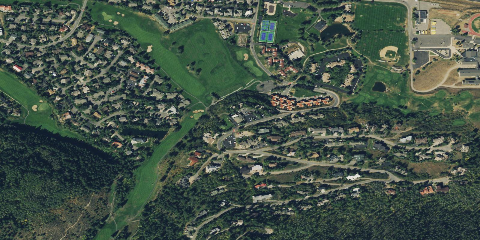 Satellite view of Eagle Vail Golf Course
