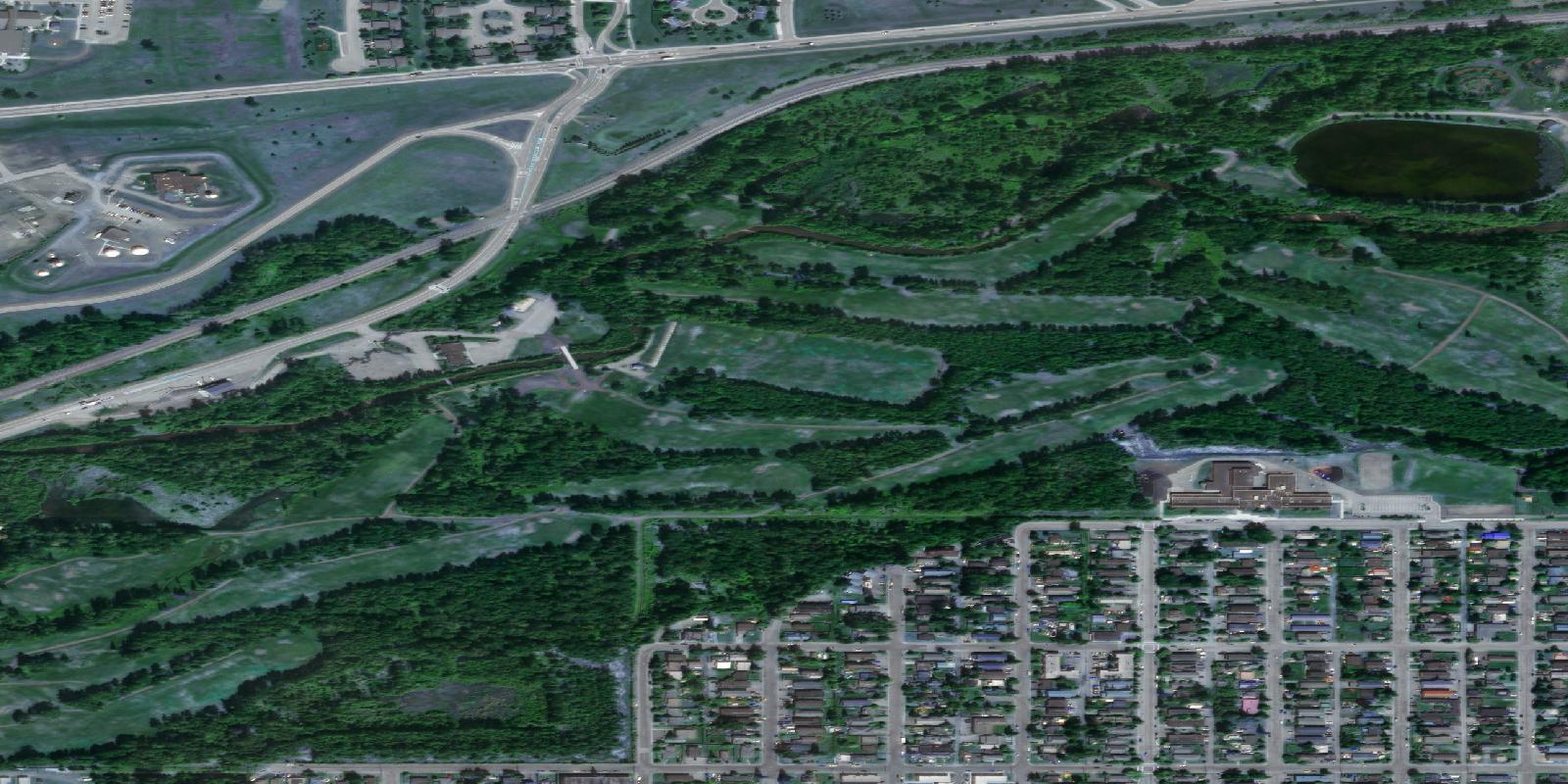 Satellite view of Eagleglen Golf Course