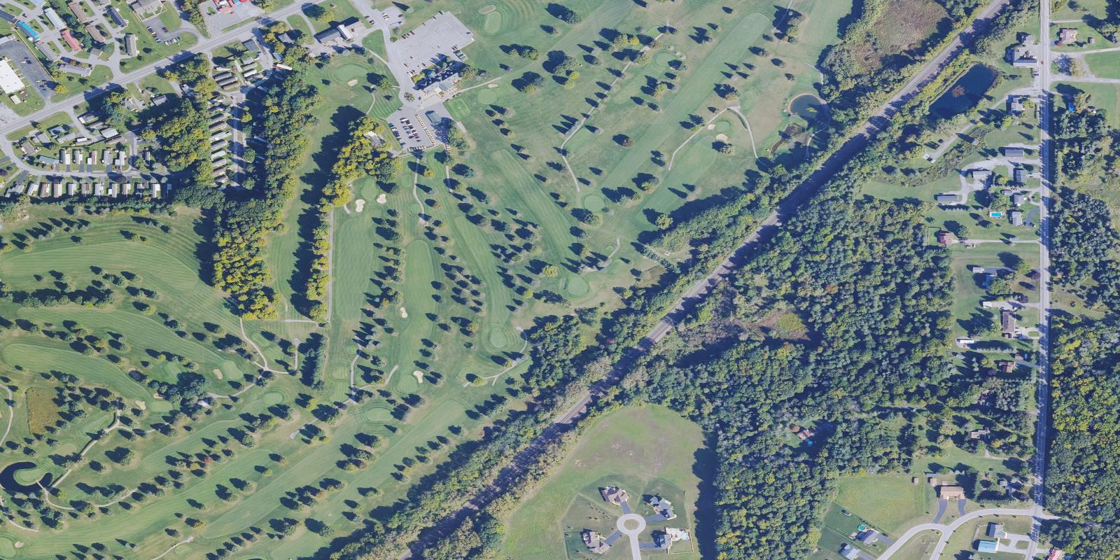 Satellite view of East Course At Terry Hills Golf Course