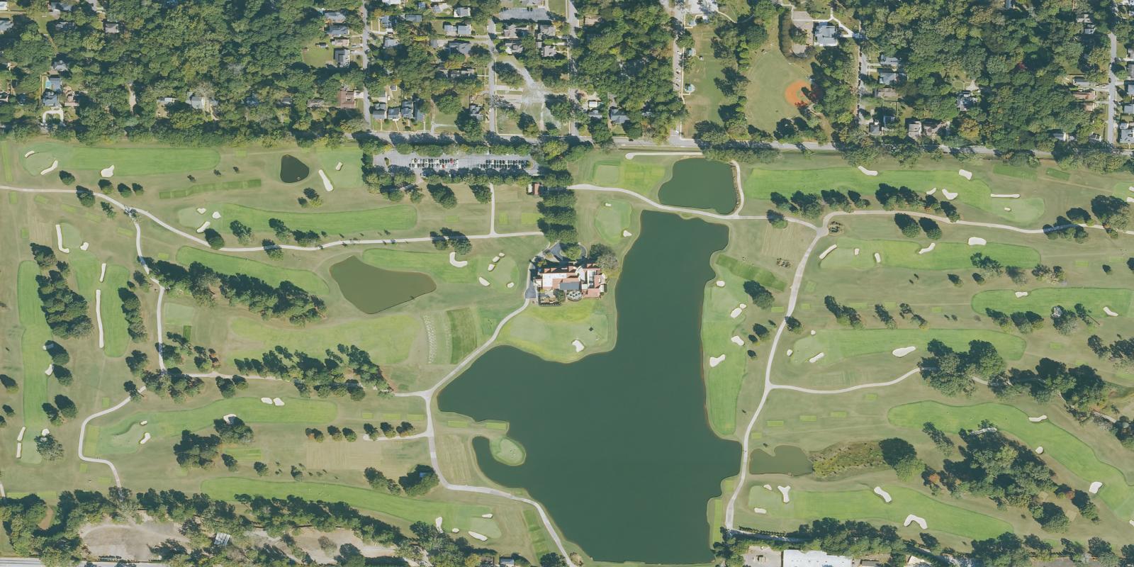 Satellite view of East Lake Golf Club