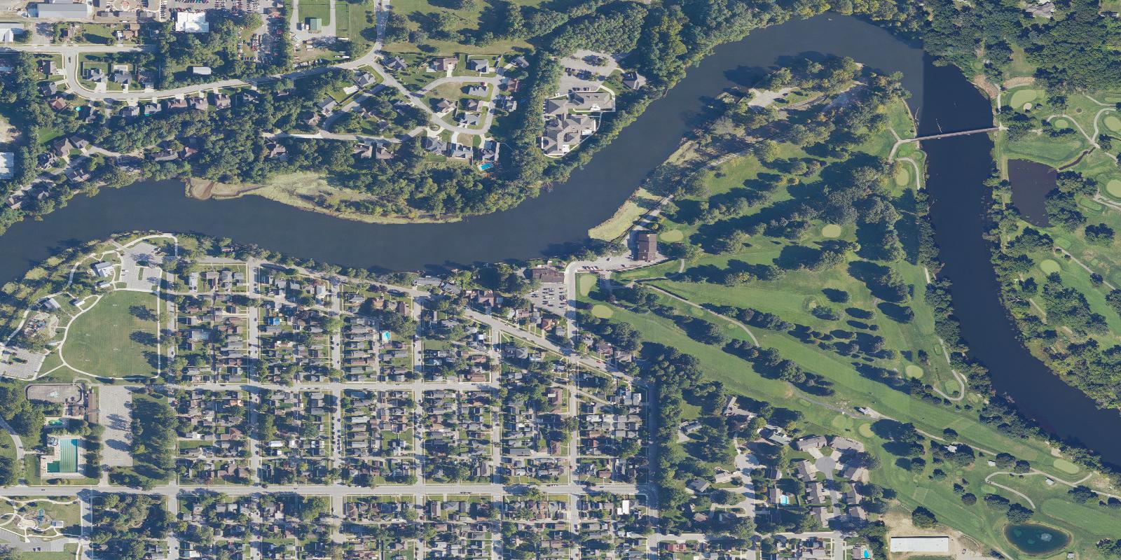 Satellite view of Eberhart Park