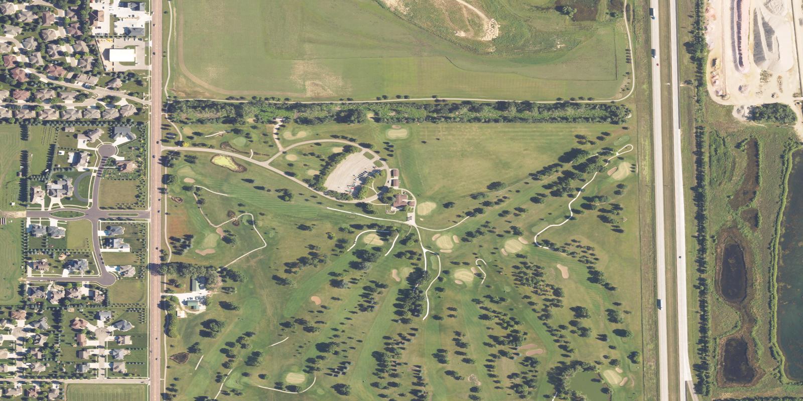 Satellite view of Edgebrook Golf Course