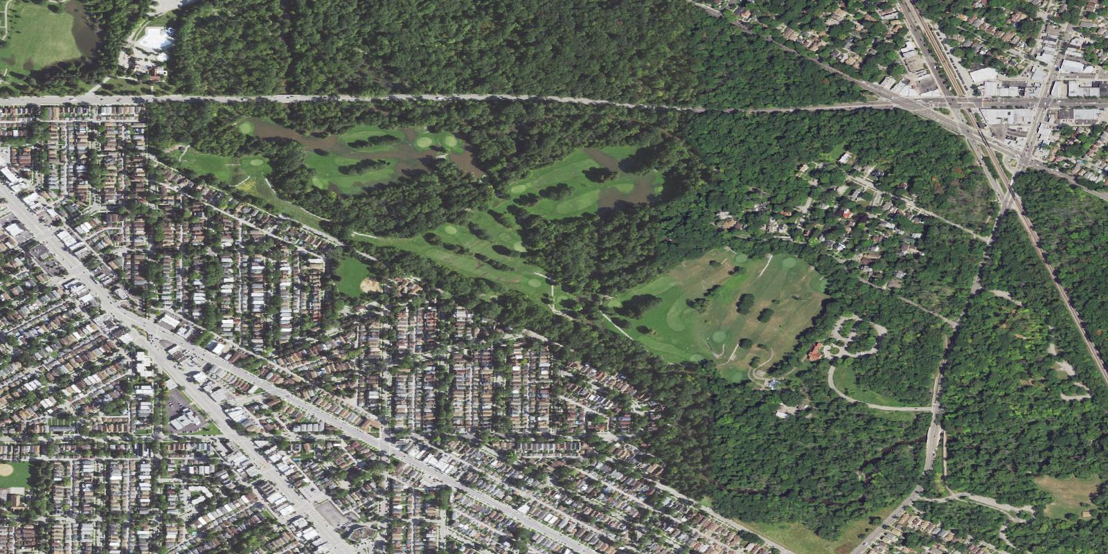 Satellite view of Edgebrook Golf Course