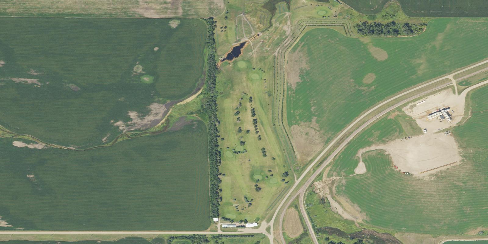 Satellite view of Edgeley-Splicken Country Club