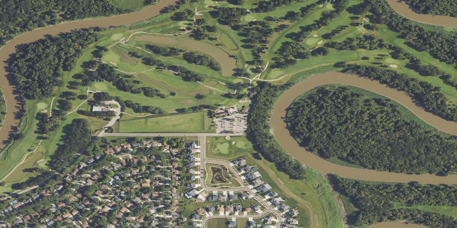 Satellite view of Edgewood Municipal Golf Course