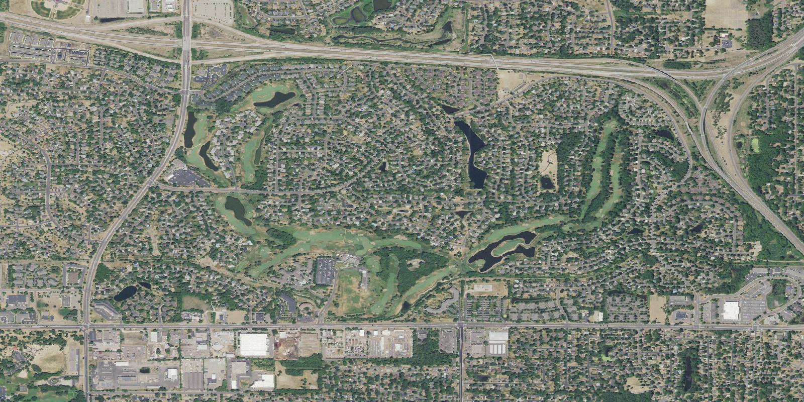 Satellite view of Edinburgh USA