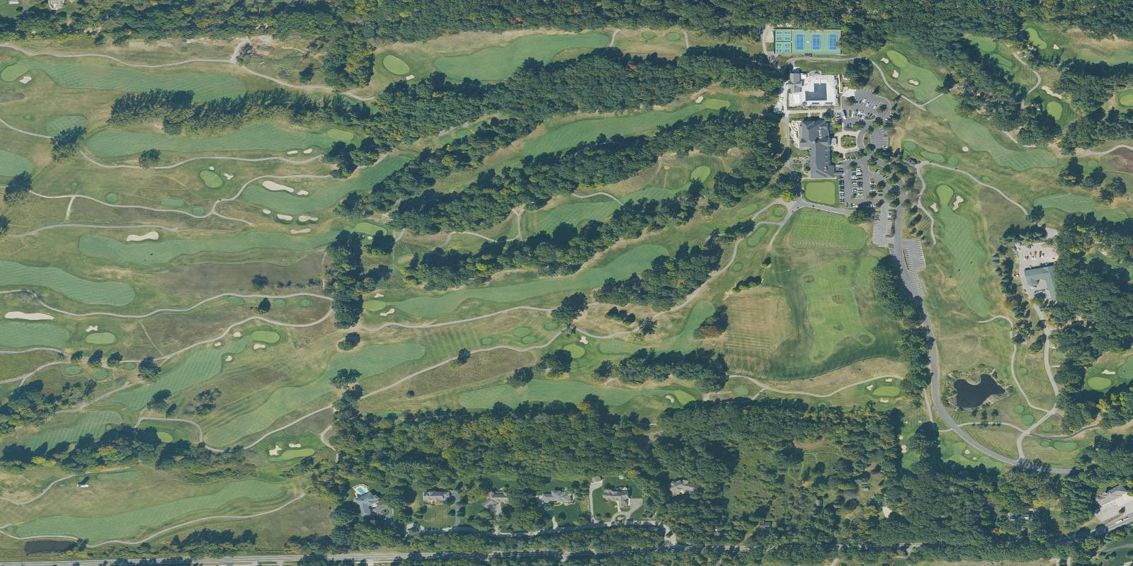 Satellite view of Egypt Valley Country Club