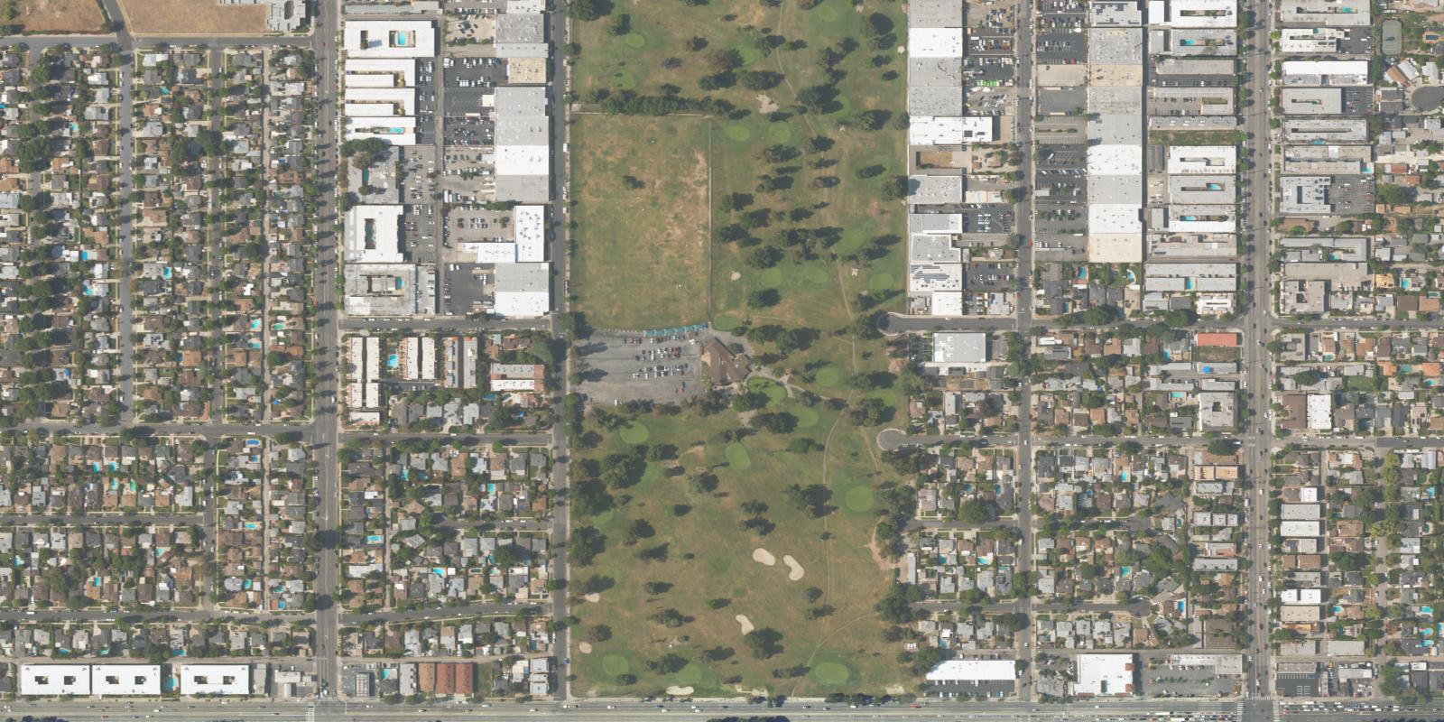 Satellite view of Eighteen Hole At Van Nuys Golf Course